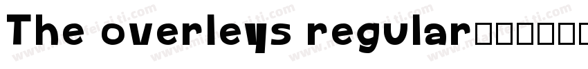 The overleys regular字体转换
